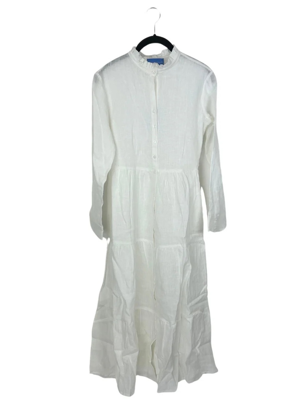 ALICE WALK Linen Maxi Dress White NWT $300 size Large
